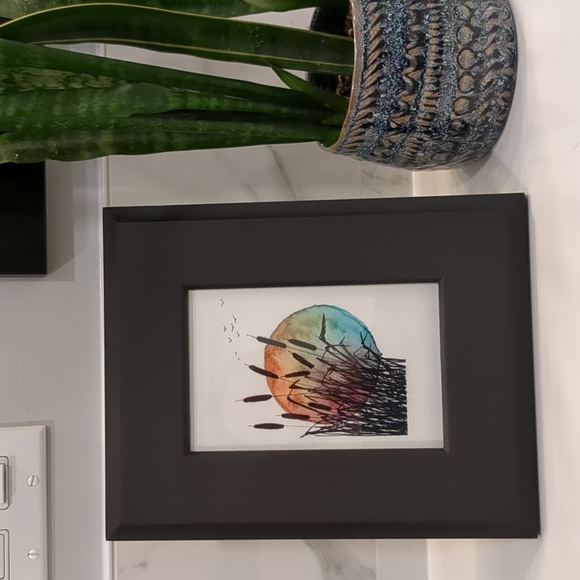 🎨Framed Print of Original Watercolour Painting - Picture 2 of 3